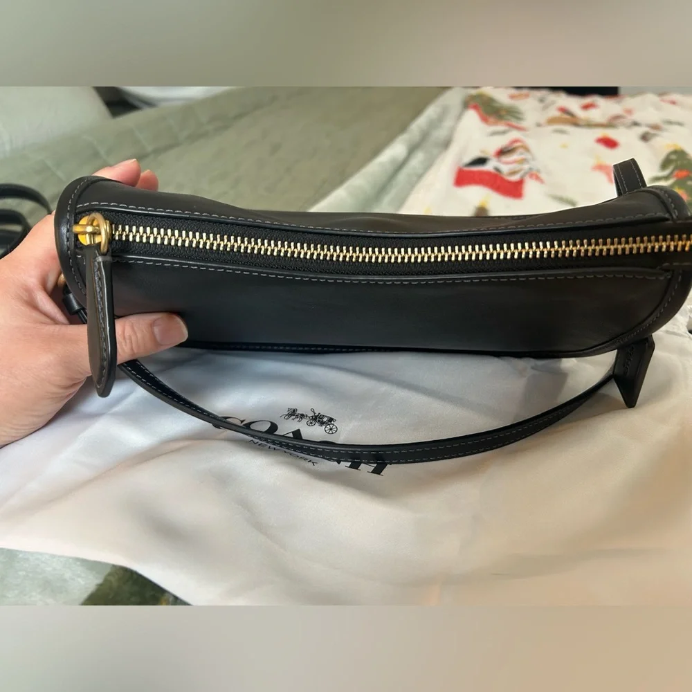Coach Waverly Bag- Brass/ Black - Picture 8 of 14